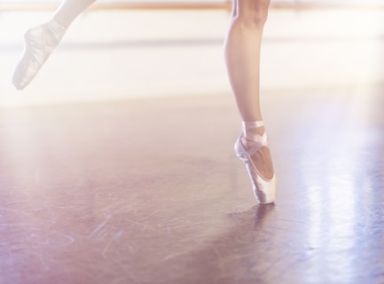 Young woman dancing in dance studio