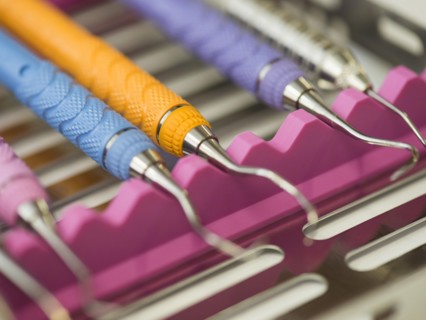View of dentist's tools