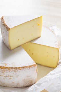 Close up of cheese circle