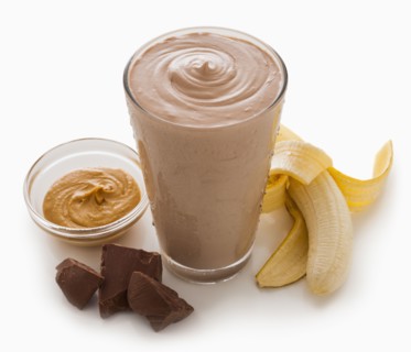Chocolate and banana smoothie