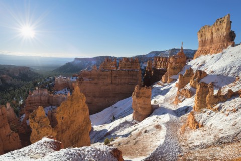 View of winter landscape
