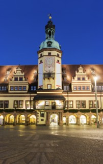 Town hall at night