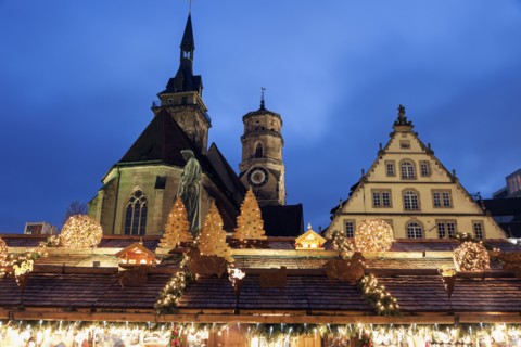 Stiftskirche and Schillerplatz