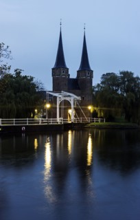 Towers at night