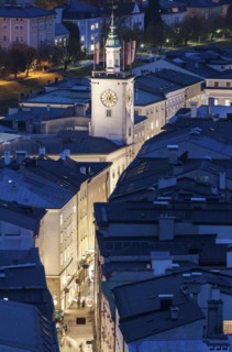 Town hall at night
