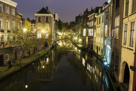 Canal at sunset