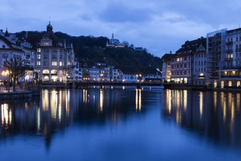 Architecture along Reuss River