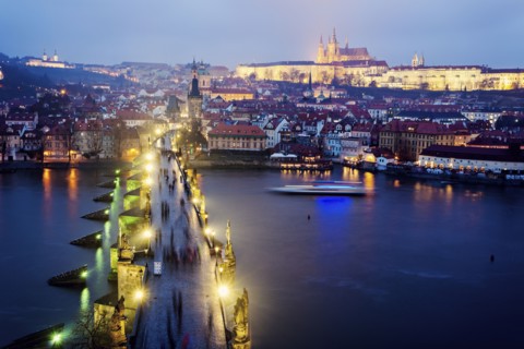 Charles Bridge and Hradcany Castle