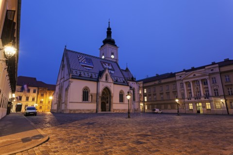 Town square and St. Mark's Church