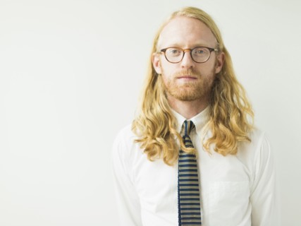 Portrait of blond man