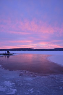 Lake George in winter