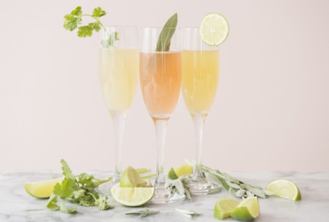 Studio shot of refreshing cocktails
