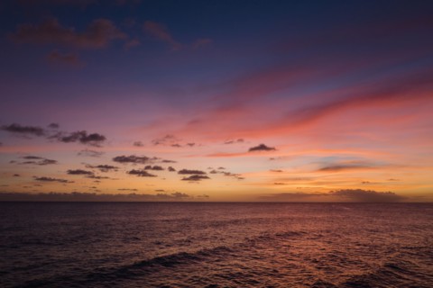 Sunset over sea