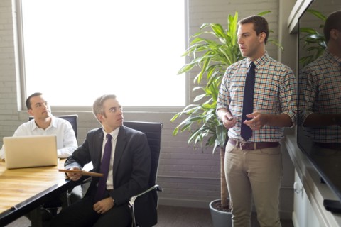 Man giving presentation