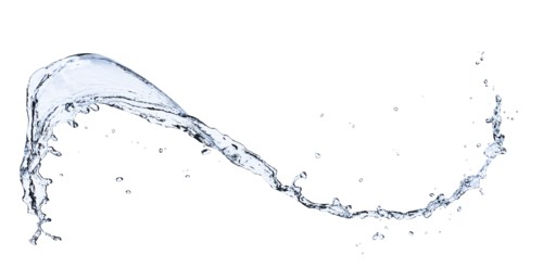 Studio shot of splashing water.