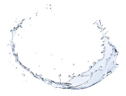 Studio shot of splashing water.