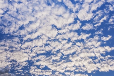 Soft white clouds on sky