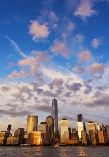 Skyline at sunset