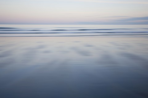 Scenic seascape at dusk