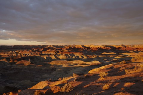 Little Painted Desert at sunset