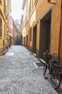 Empty alley in old town