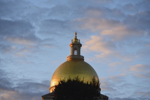 Gold dome of Massachusetts State House