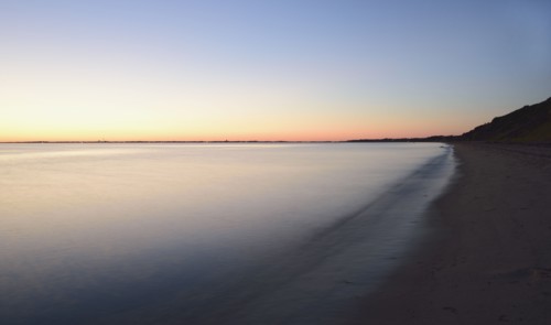Great Hollow Beach at dusk