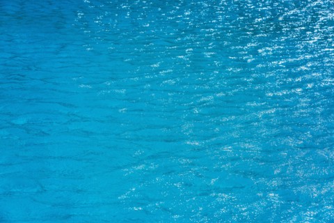 Rippled water in swimming pool