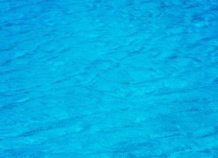 Rippled water in swimming pool