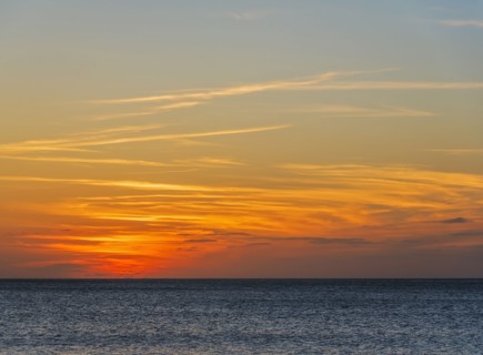 Seascape at sunset