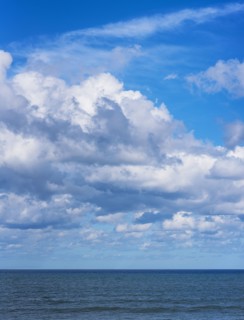 Clouds over sea