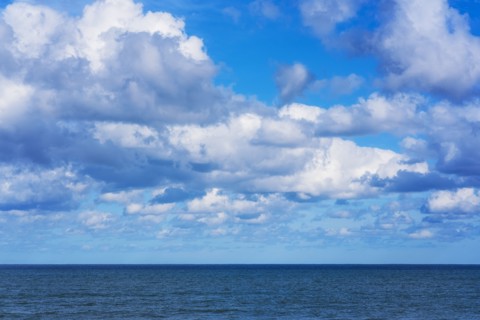 Clouds over sea