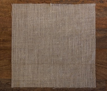 Textile on wooden table