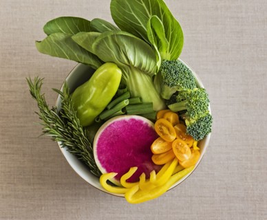 Vegetables in bowl