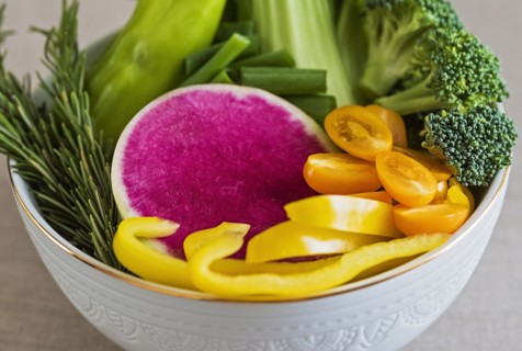 Vegetables in bowl