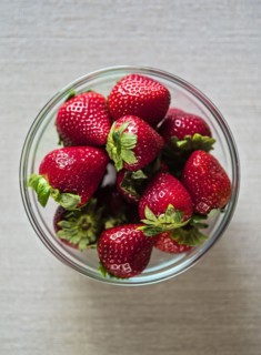 Strawberries in bowl