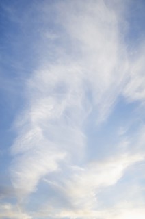 Cloudscape on sunny day