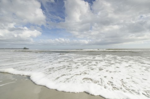Cumulus clouds over sea
