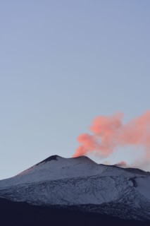 Smoke above Mt Etna