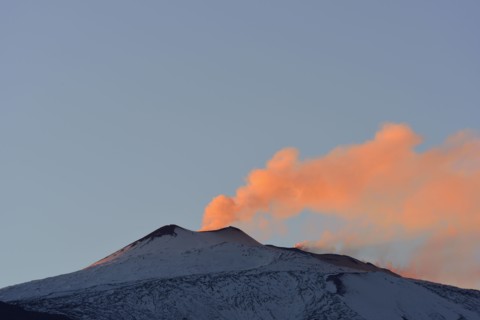 Smoke above Mt Etna