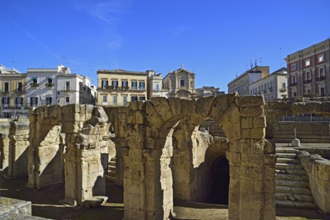 Roman ruins on Piazza Sant' Oronzo