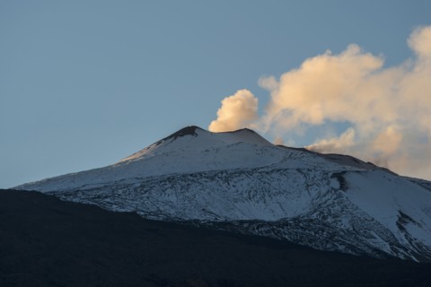 Smoke above Mt Etna