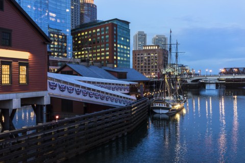 Buildings along Fort Point Channel
