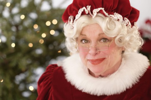 Portrait of smiling Mrs. Claus.