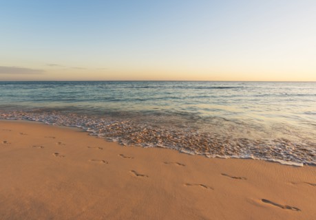 Sunset over tropical sea