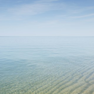 Seascape with transparent water at Cape Cod