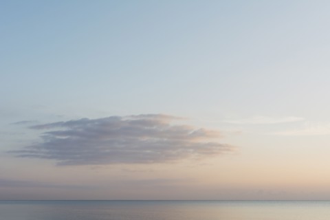 Sunrise sky over ocean