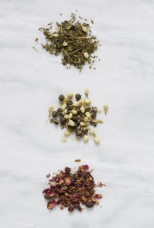 Tea on white paper