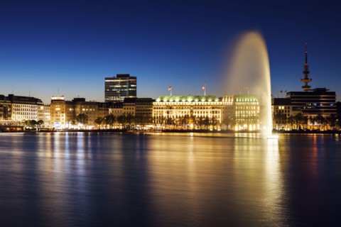 Architecutre by Binnenalster in Hamburg Hamburg, Germany