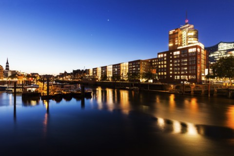 Architecutre of Speicherstadt in Hamburg Hamburg, Germany
